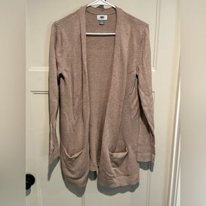 Old Navy Women's Beige Tan Open Front Cardigan